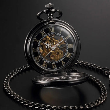 Steampunk Skeleton Mechanical Pocket Watch-Your Soul Place